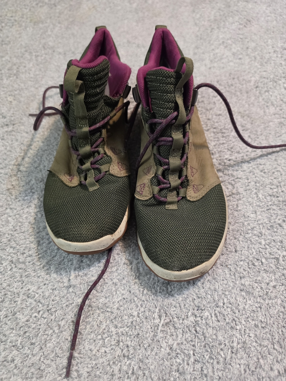 Teva Olive Green and Purple Ankle Boots